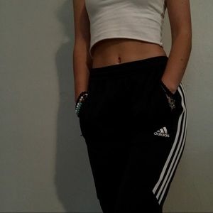 dark grey adidas joggers